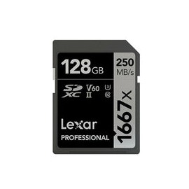 Tarjeta de Memoria Lexar 128GB SD 1667X 250MB/S
