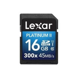 Tarjeta de Memoria Lexar 16GB SDHC Clase 10 UHS-I 300X Platinum II